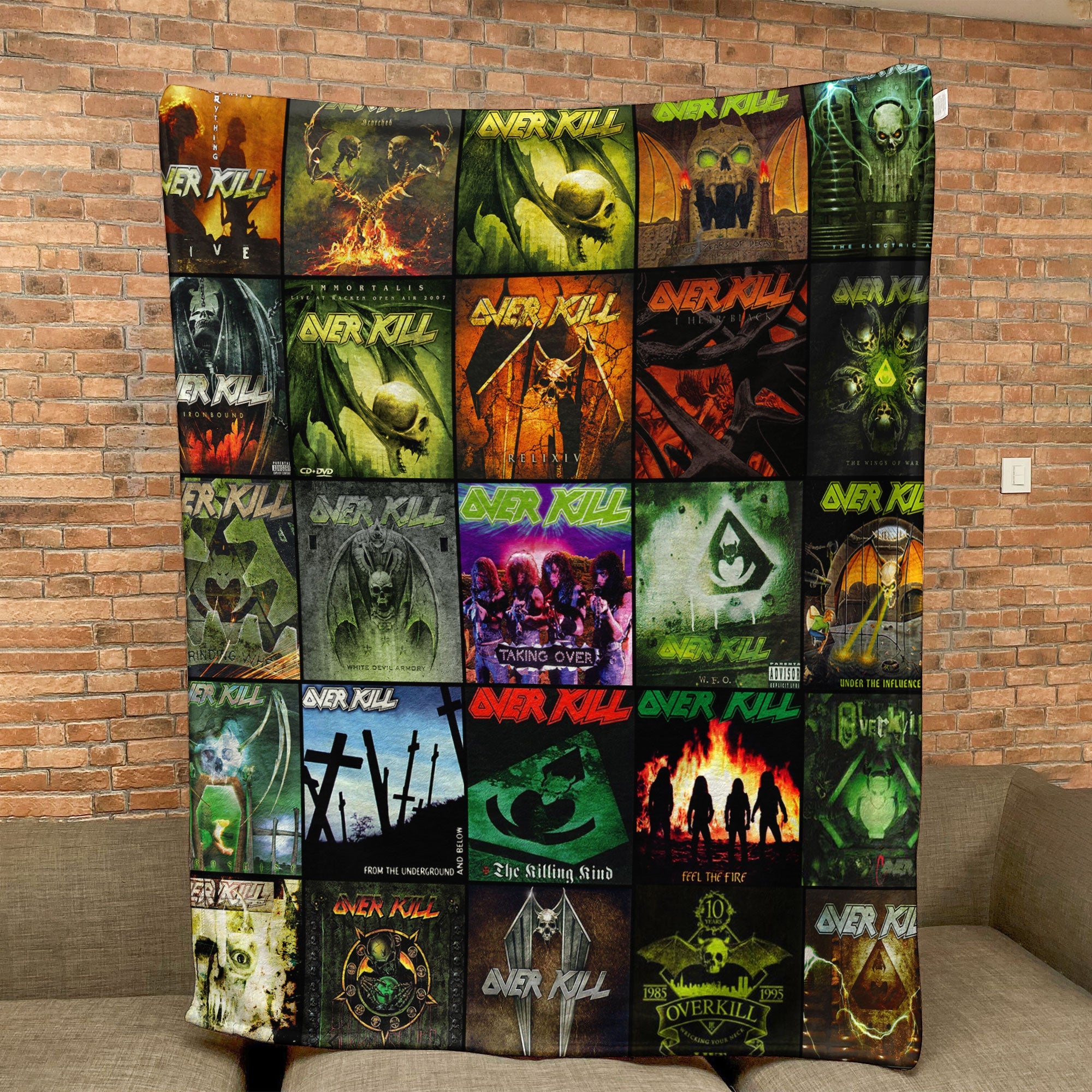 Overkill Sherpa Blanket A Thrash Metal Time Capsule for True Fans