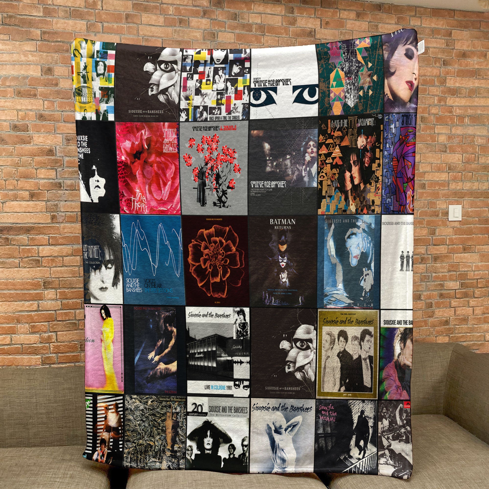 Siouxsie & The Banshees Sherpa Blanket A Gothic Post-Punk Legacy in Every Stitch