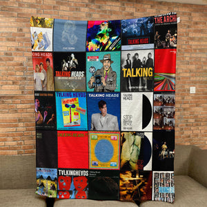 Talking Heads Sherpa Blanket Art Rock Warmth Wrapped in Iconic Album Imagery