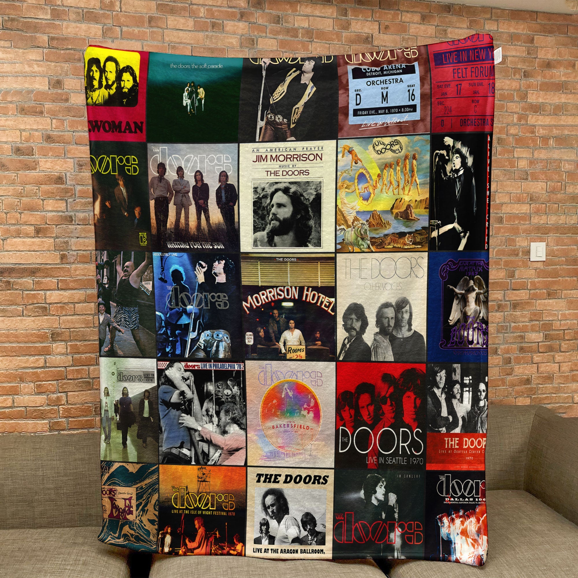 The Doors Sherpa Blanket A Psychedelic Rock Tribute for True Fans