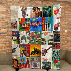 The Monkees Sherpa Blanket Retro Pop Warmth Wrapped in Iconic Album Art