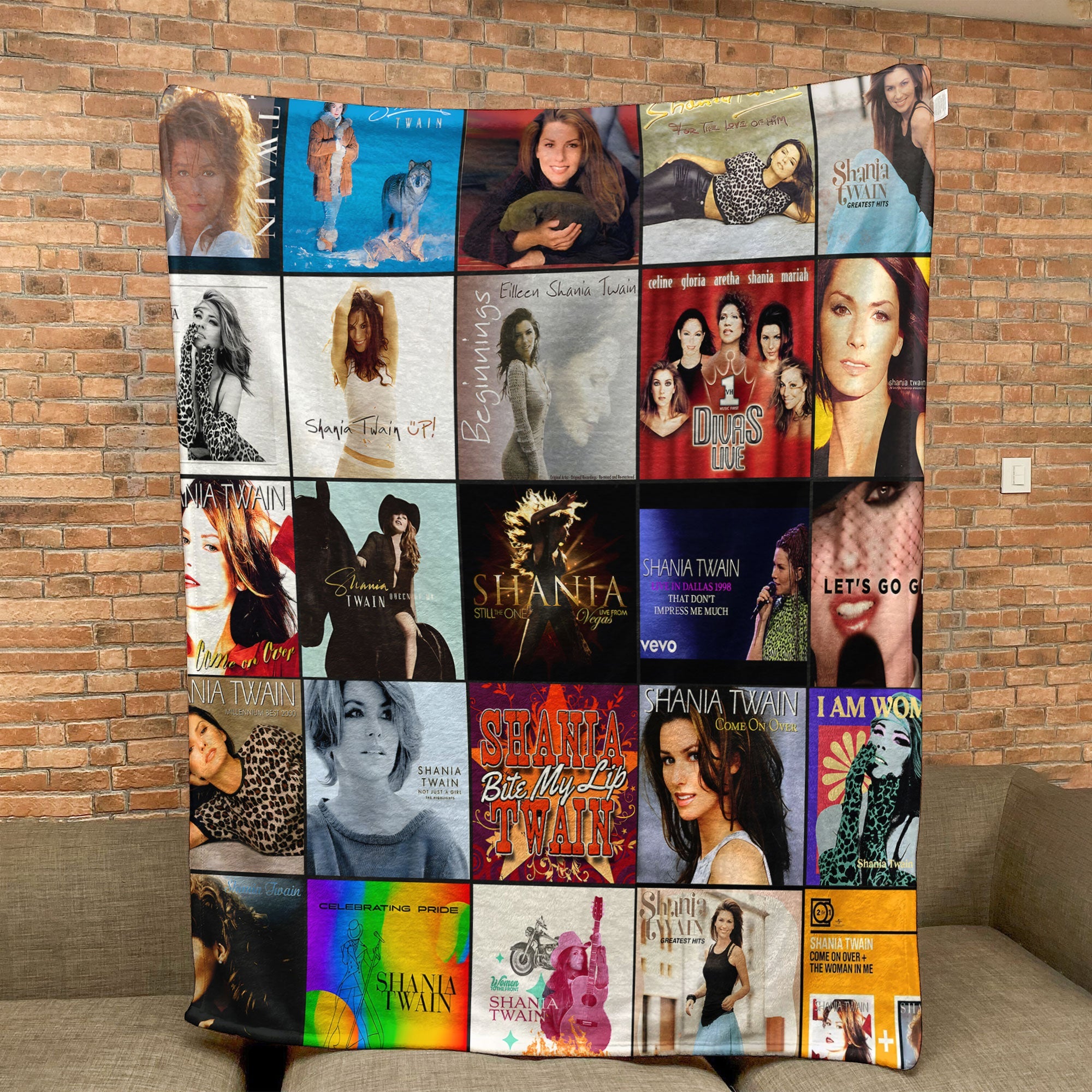 Shania Twain Sherpa Blanket A Country-Pop Icon Tribute for True Fans