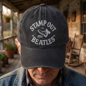 The Beatles Stamp Out Vintage 1960s Satire Graphic Music Merch Denim Cap Retro Vintage Dad Cap Gift For Dad (With Box)