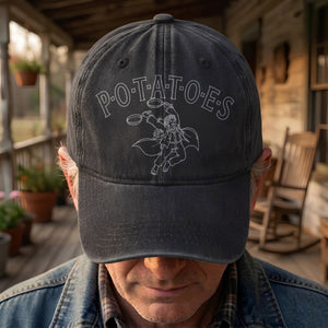 Swan Fall Potatoes Samwise Gamgee Denim Cap Led Zeppelin Inspired Retro Vintage Dad Cap Gift (With Box)