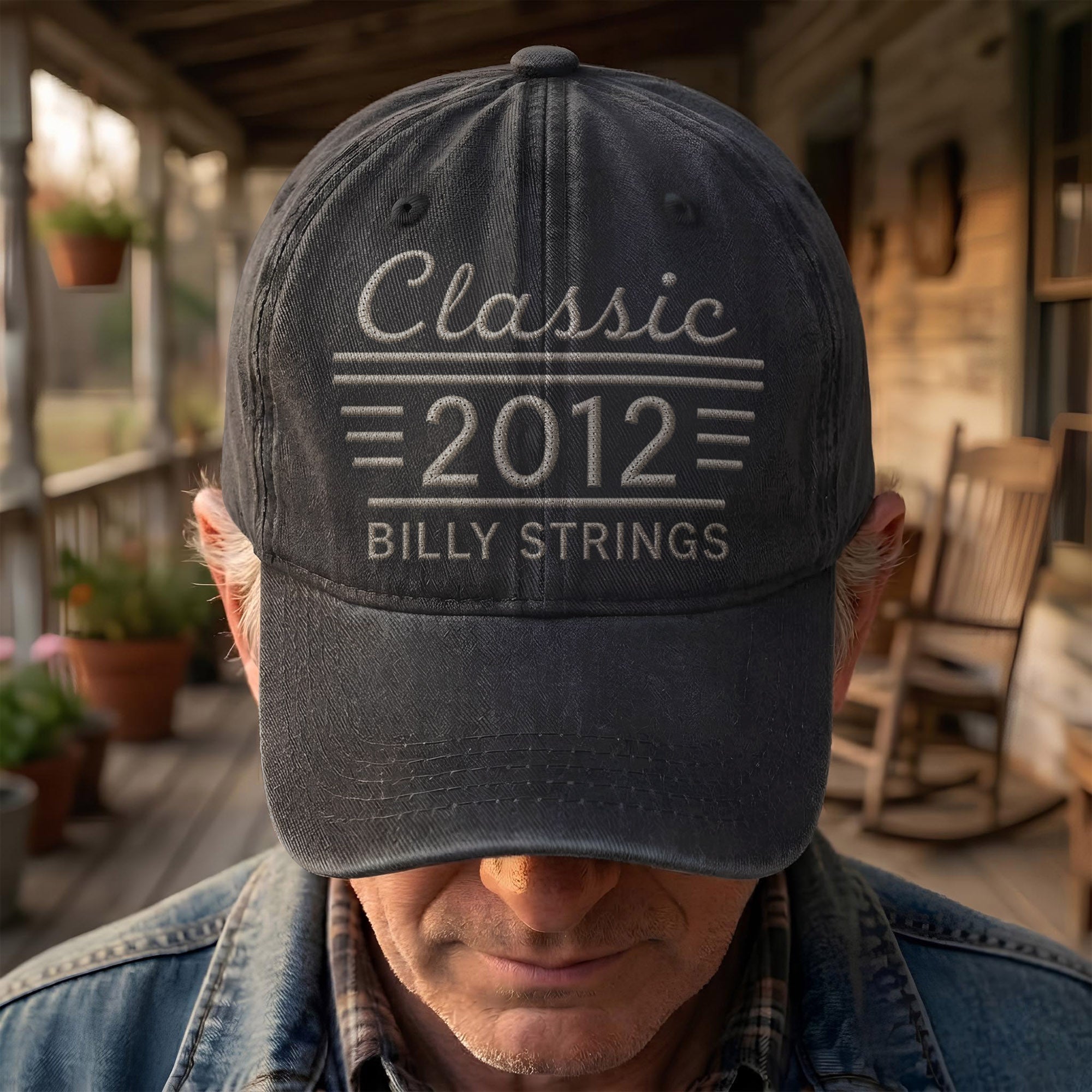 Billy Strings Classic 2012 Est Bluegrass Music Merch Denim Cap Retro Vintage Dad Cap Gift For Dad (With Box)