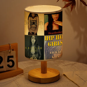Aaliyah Album Art Table Lamp R&B Legend Decorative Light