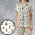 Classic Universal Monster Babies Satin Short-Sleeve Pajamas Set