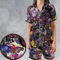 Spider-Punk Get Punked Across Spider-Verse Satin Short-Sleeve Pajamas Set