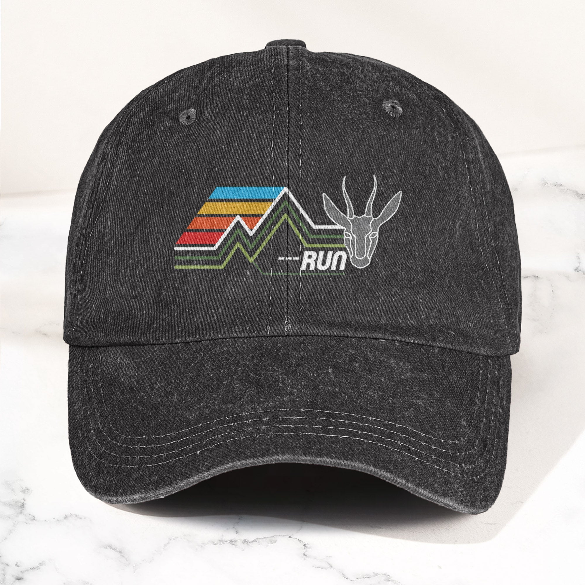 Phish Run Like an Antelope Denim Cap Retro Music Phish Cap Gift For Dad (With Box)