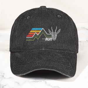 Phish Run Like an Antelope Denim Cap Retro Music Phish Cap Gift For Dad (With Box)