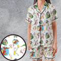 Roald Dahl Characters Satin Short-Sleeve Pajamas Set