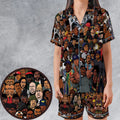The Golden Age of Hip Hop Satin Short-Sleeve Pajamas Set