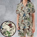 Aang Katara Toph Beifong Sokka Avatar The Last Airbender Satin Short-Sleeve Pajamas Set