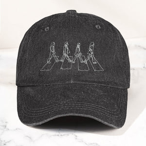 Abbey Road The Beatles Denim Dad Cap Iconic Album Design (With BOX)