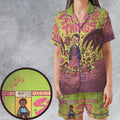 Into The Unknown Stranger Things Satin Short-Sleeve Pajamas Set