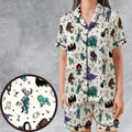 Cryptids of the Americas Cryptozoology Cryptids Monster Satin Short-Sleeve Pajamas Set