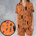 The Simpsons Halloween Satin Short-Sleeve Pajamas Set