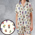 Play In Style Super Mario Satin Short-Sleeve Pajamas Set