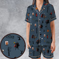 Headless Horseman Ichabod and Mr. Toad Satin Short-Sleeve Pajamas Set