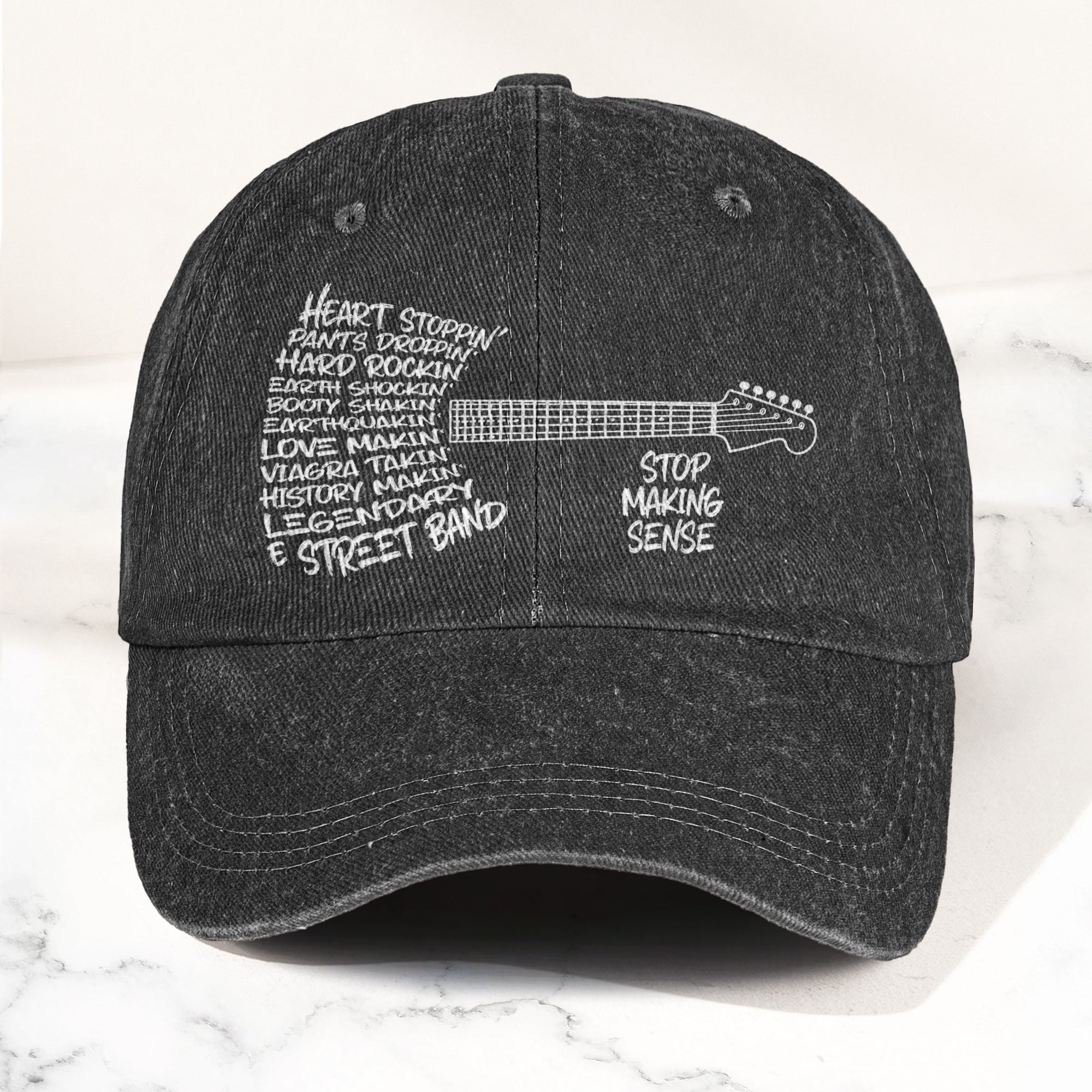 Bruce Springsteen & The E Street Band Denim Cap Retro Rock Music Fan Cap Gift For Dad (With Box)