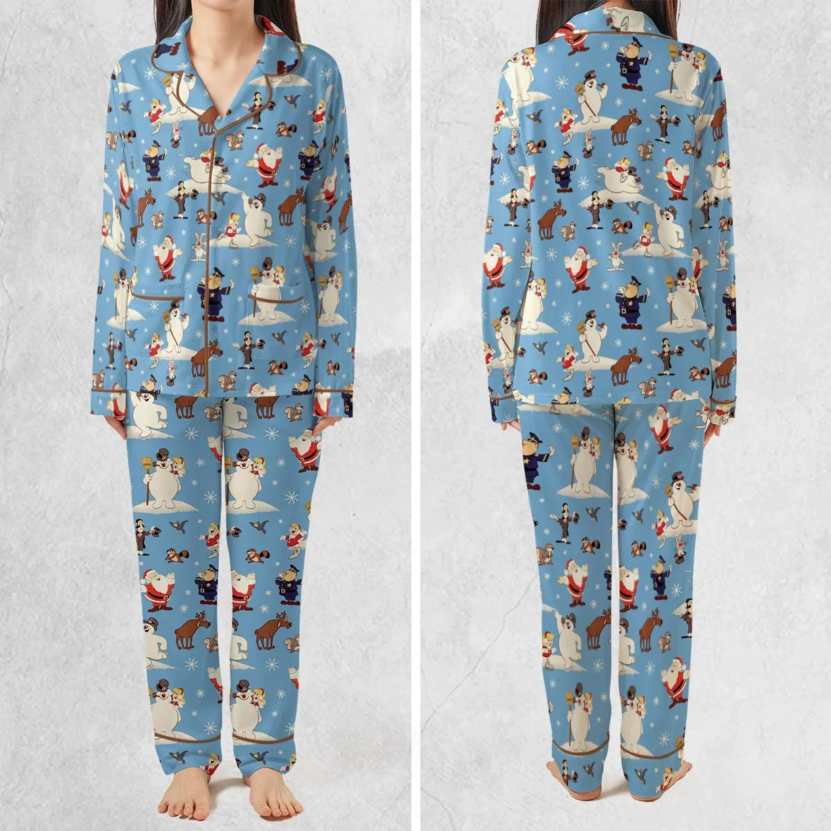 Frosty the Snowman Christmas Characters Pajamas Set