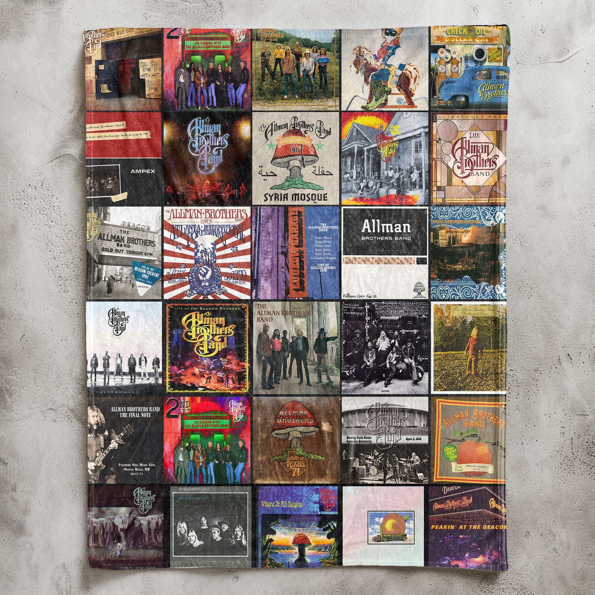 Allman Brothers Band Sherpa Blanket A Warm Southern Rock Tribute