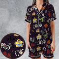 The Old Day Beetlejuice Satin Short-Sleeve Pajamas Set