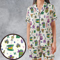 Shell Shock Teenage Mutant Ninja Turtles Satin Short-Sleeve Pajamas Set