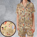 Pyramid America Star Trek Characters Satin Short-Sleeve Pajamas Set