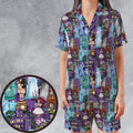 Foolish Mortal Supply Haunted Mansion Satin Short-Sleeve Pajamas Set