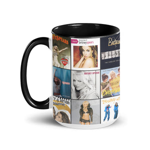 Britney Spears Accent Mug Pop Icon Album Art Collage Gift