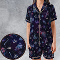 Tardis Doctor Who Seamless Satin Short-Sleeve Pajamas Set