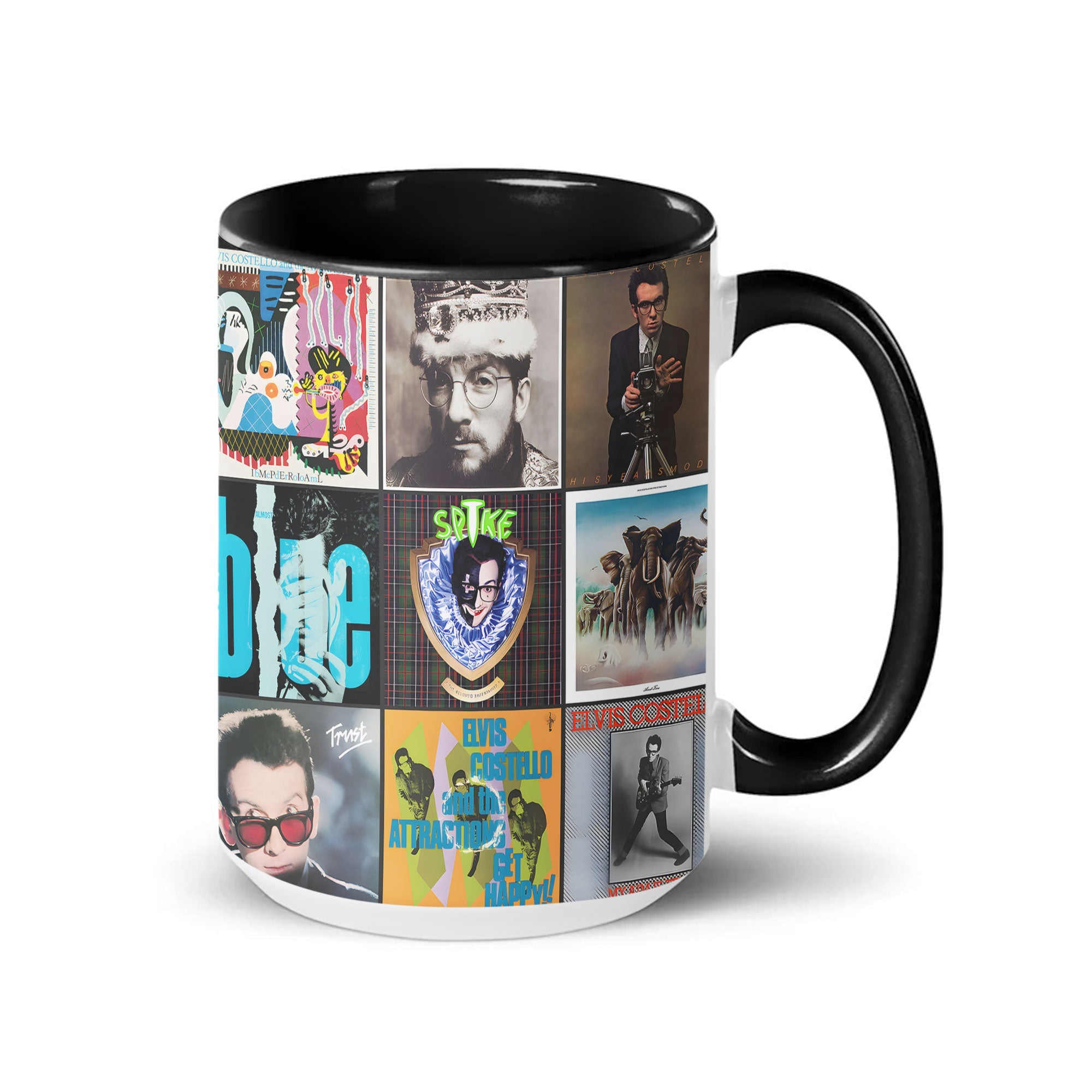 Elvis Costello Accent Mug Iconic Album Cover Collage Gift
