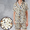 Doodle Luck Dragon Falkor The Neverending Story Satin Short-Sleeve Pajamas Set