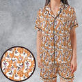 That's a lot of Corgi Satin Short-Sleeve Pajamas Set