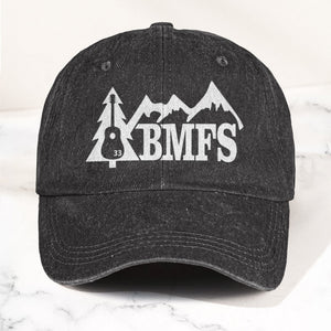 Billy Strings BMFS Acoustic Guitar Mountain Nature Music Merch Denim Cap Retro Vintage Dad Cap Gift For Dad (With Box)