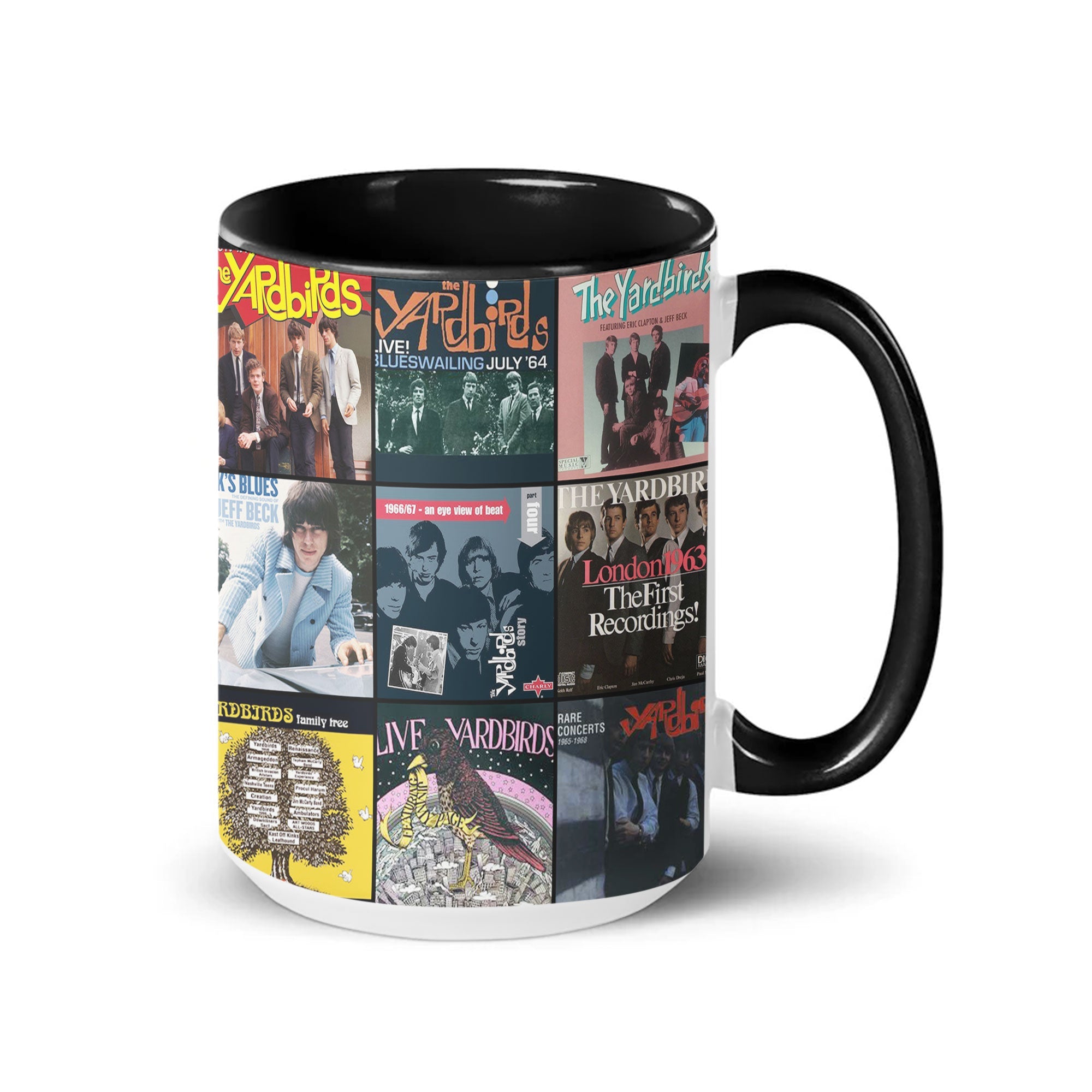 The Yardbirds Accent Mug Classic Album Cover Collage Tribute