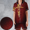 Eternia Beauty He-Man & Masters Of The Universe Satin Short-Sleeve Pajamas Set