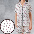 Ace Ventura Tutu Shirt Pop Culture Satin Short-Sleeve Pajamas Set