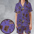 Evil Dead Horror Satin Short-Sleeve Pajamas Set