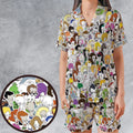 Roger the Alien American Dad Satin Short-Sleeve Pajamas Set