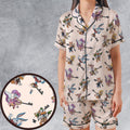 Kingdom Farce Kingdom Heart Satin Short-Sleeve Pajamas Set