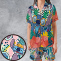 Weird But Cute Stitch Satin Short-Sleeve Pajamas Set