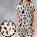 V Is For Venture The Venture Bros Villains Satin Short-Sleeve Pajamas Set