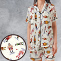 Retro Game Punch Out Satin Short-Sleeve Pajamas Set