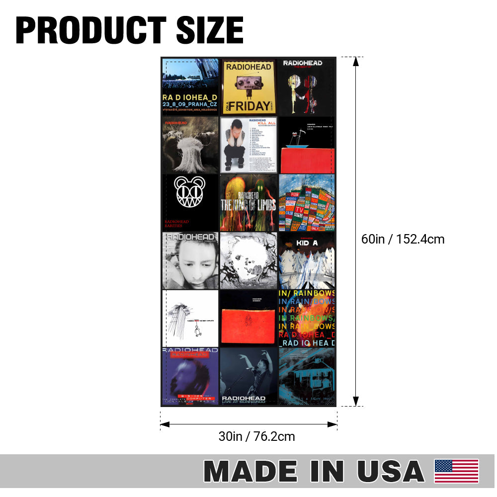 Radiohead Beach Towel Album Cover Collage Alternative Rock Towel