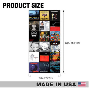 Radiohead Beach Towel Album Cover Collage Alternative Rock Towel