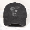 Bob Dylan Blowin In The Wind Dandelion Lyrics Folk Music Merch Denim Cap Retro Vintage Dad Cap Gift For Dad (With Box)