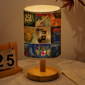Saxon Fabric Lamp Heavy Metal Titans Album Art Collection