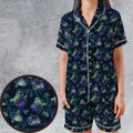 The Real Ghostbusters Slimer Classics Retro Satin Short-Sleeve Pajamas Set
